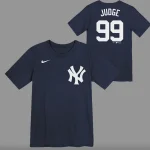 NEW YORK YANKEES TEE INFINT A JUDGE # 99 HOME NAME & NUMBER