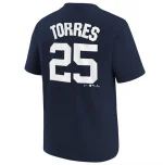 NY YANKEES TORRES G #25 HOME N&N SS TEE S/S SPORTSWEAR TOP FOR KIDS - Image 2