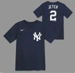 NEW YORK YANKEES TODDLER TEES D JETER # 2 HOME NAME & NUMBER