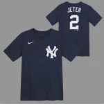 NEW YORK YANKEES D JETER # 2 HOME NAME & NUMBER TEE TODDLER