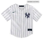 NY YANKEES NIKE M MANTLE #7 HOME SCRPRT PLAYER FINISHED JERSEY TEDDLER - Image 2