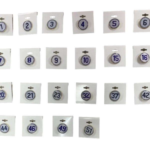 New York Yankees 23 OLD TIME PLAYERS Retired Numbers Baseball Pins