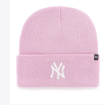 NY YANKEES PETAL PINK HAYMAKER CUFF KNIT