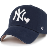 NY YANKEES NAVY ICON 47 CLEAN UP PINK UNDER BRIM