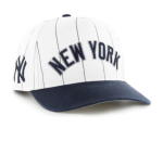 NY YANKEES WHITE DOUBLE HEADER PINSTRIPE 47 HIT