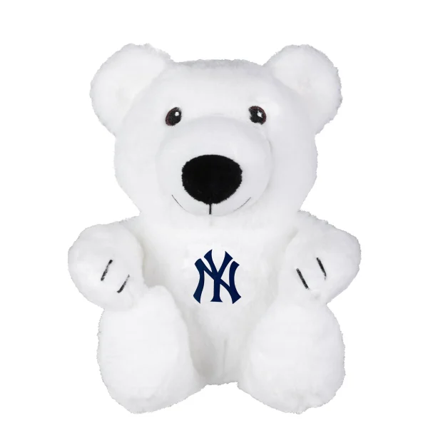 NEW YORK YANKEES FOCO 10 INCH TEAM LOGO PLUSH POLAR BEAR
