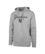 NEW YORK YANKEES SLATE GREY PREGAME HEADLINE HOOD MENS