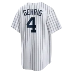 NY YANKEES NIKE REPLICA JERASY PLAYER NAME & NUMBERS L GEHRIG #4 - Image 2