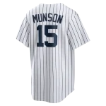 NY YANKEES NIKE REPLICA JERASY PLAYER NAME & NUMBERS MUNSON #15 - Image 2