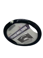 NY YANKEES  BLACK MESH Steering Wheel Cover - Image 2