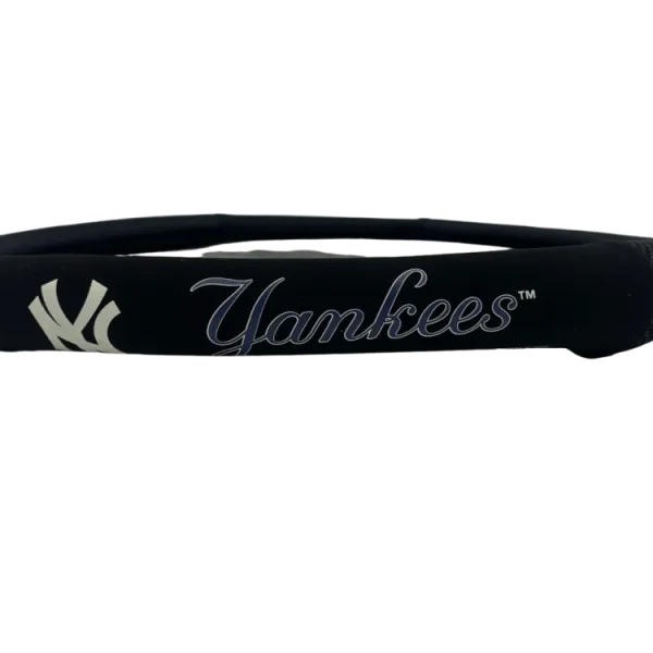 NY YANKEES  BLACK MESH Steering Wheel Cover