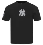 NY YANKEES MEN'S S/S TOP REVERSE FRENCH TERRY
