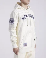 NEW YORK YANKEES PINSTRIPE RETRO CLASSIC RIB FLC PO HOODIE - Image 4