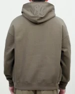 NEW YORK YANKEES NEUTRAL DROP SHOULDER FLC PO HOODIE DARK TAUPE - Image 3