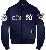 NY YANKEES MODERN ORIGINALS M SATIN JACKET