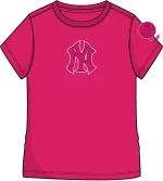 NEW YORK YANKEES TRIPLE PINK BG SS SLIM FIT TEE GIRLS