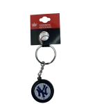 NEW YORK YANKEES BLACK BASEBALL SPINNER KEYCHAIN