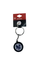 NEW YORK YANKEES BLACK BASEBALL SPINNER KEYCHAIN