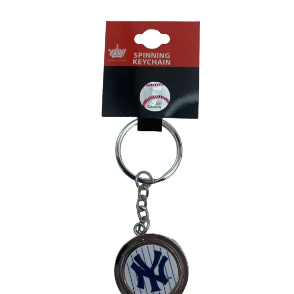 NEW YORK YANKEES  BASEBALL SPINNER KEYCHAIN