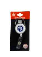 New York Yankees Premium Retractable Deluxe Clip Badge Reel