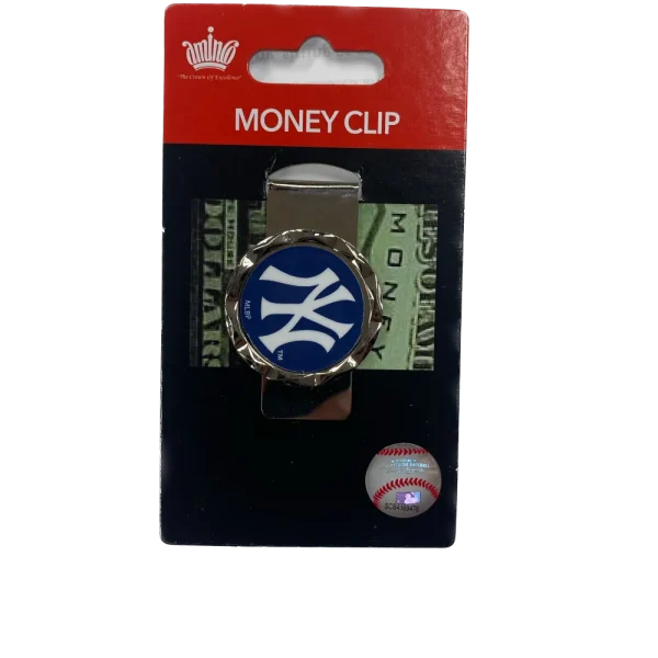YANKEES DIAMOND CUT MONEY CLIP
