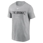 NY YANKEES Men's Nike Bracket Team Phrase GRAY Tee THE BRONX - Image 3