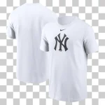 NEW YORK YANKEES FUSE LARGE LOGO WHITE T-SHIRT - Image 2
