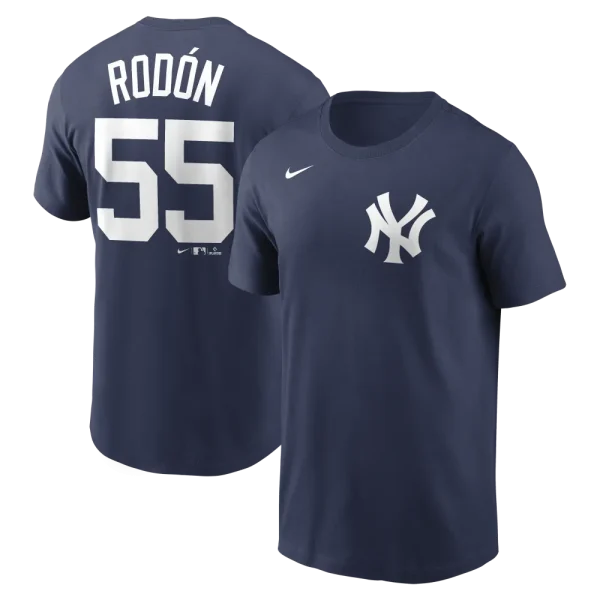 NY YANKEES RODON # 55 NIKE NAVY NAME & NUMBER MEN’S T-SHIRT