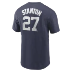 NY Yankees  STANTON # 27 Nike Navy Name & Number  Men's T-Shirt