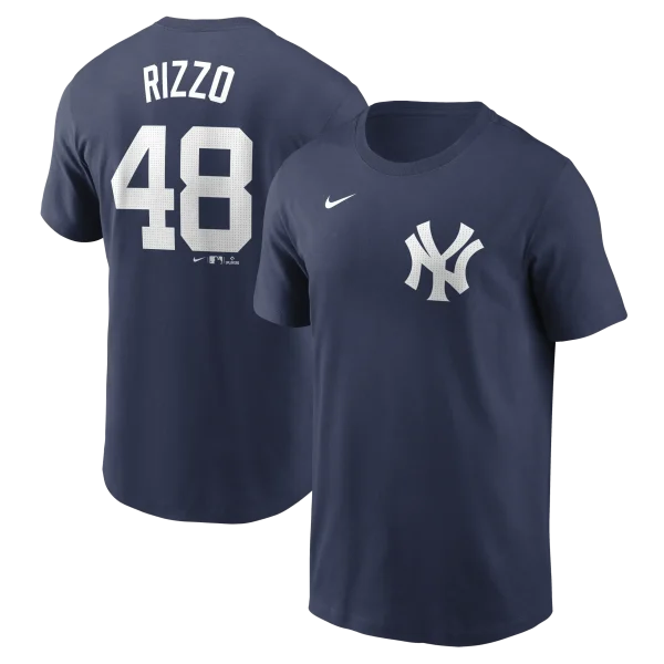 NY YANKEES NIKE A RIZZO # 48 Nike Navy Home Player Name & Number T-Shirt