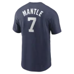 NY YANKEES NIKE COOPERSTOWN MANLE # 7 NAVY NAME & NUMBER MEN’S T-SHIRT