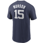 NY Yankees  MUNSON # 15  Nike Navy Name & Number  Men's T-Shirt