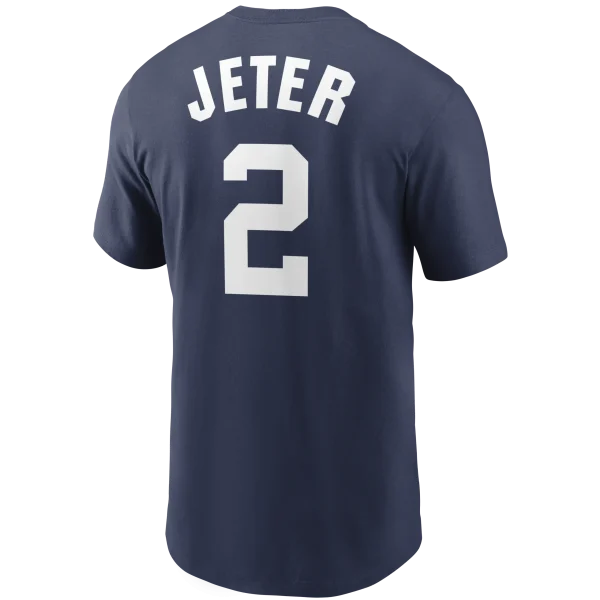 NY YANKEES D JETER # 2 NIKE COOPERSTOWN NAME & NUMBER MEN’S T-SHIRT