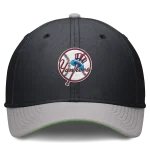 NYY Nike Cooperstown Collection Rewind Swoosh flex Performance Hat - Navy/Gray
