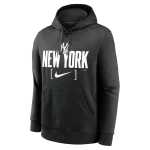 NY YANKEES Men's Nike Club Slack Fleece Hood - Image 3