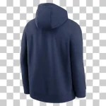 NY Yankees Nike Navy Logo Club Fleece Pullover Hoodie - Image 2