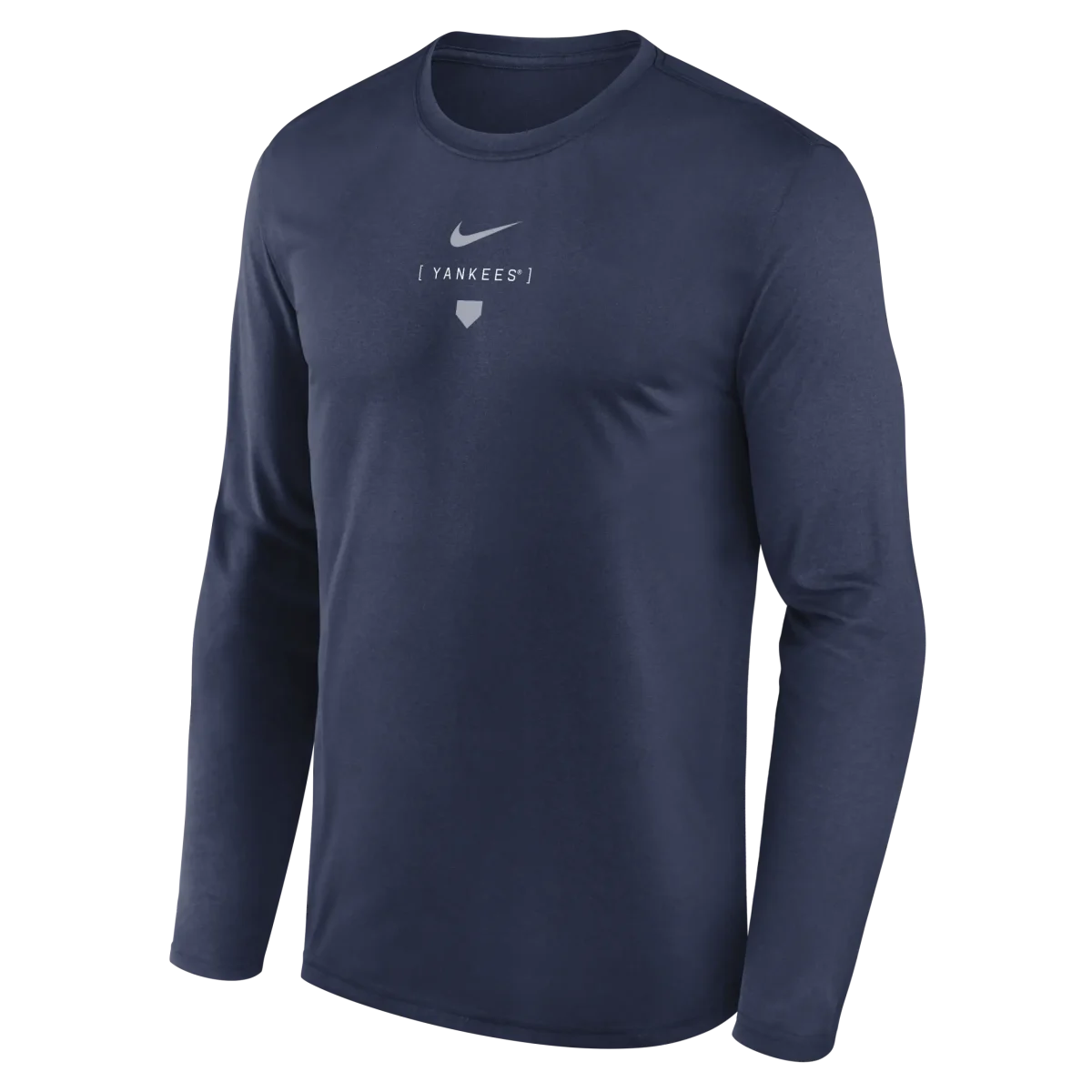 NY YANKEES Men's Nike Large Swoosh Back Legend Tee LONG SLEEVE - Image 3
