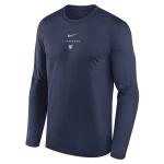 NY YANKEES Men's Nike Large Swoosh Back Legend Tee LONG SLEEVE - Image 3