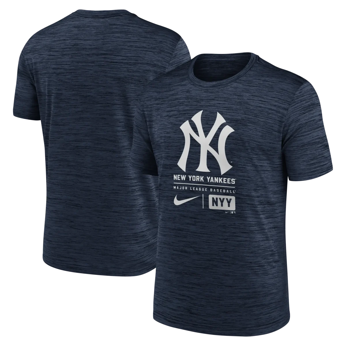 NY YANKEES Men's Nike Large Logo Velocity Tee - Image 1