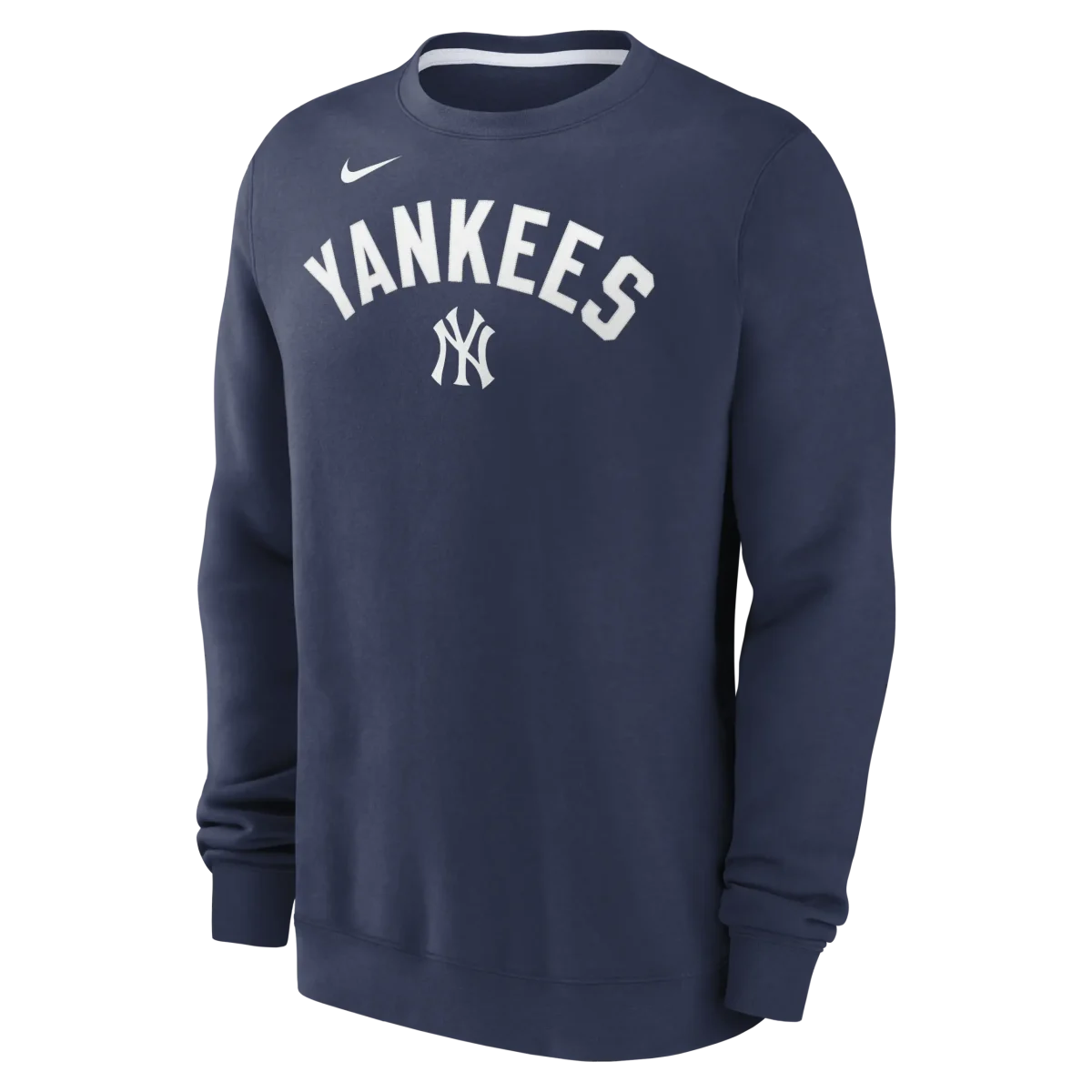NY YANKEES Men's Nike Classic Twill Crewneck Fleece - Image 3