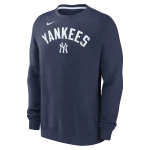 NY YANKEES Men's Nike Classic Twill Crewneck Fleece - Image 3