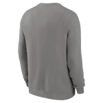 NY YANKEES Men's Nike Classic Twill Crewneck Fleece GRAY - Image 2
