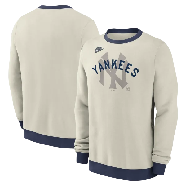 NY YANKEES Men's Nike Cooperstown Crewneck Fleece