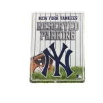 NEW YORK YANKEES RESERVED PARKING SIGN 11'' X9'' INCHES