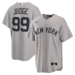 NY YANKEES NIKE REPLICA JERASY GRAY ROAD PLAYER NAME & NUMBERS A JUDGE #99 THE NEW STYLE