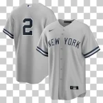NY YANKEES D JETER # 2NIKE GRAY ROAD REPLICA JERSEY PLAYER NUMBERS ONLY