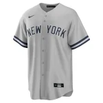 NY YANKEES D JETER # 2NIKE GRAY ROAD REPLICA JERSEY PLAYER NUMBERS ONLY - Image 3