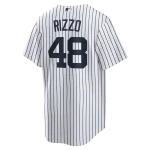 NY Yankees RIZZO #48  Nike White Home ReplicaJERSEY Player Name & NUMBERS - Image 2