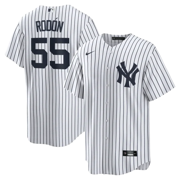 NY YANKEES NIKE RODON # 55 WHITE HOME REPLICA JERSEY NAME & NUMBERS