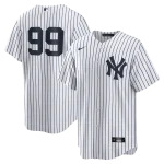 NY Yankees A Judge # 99 Nike White Home Replica NUMBERS  Jersey